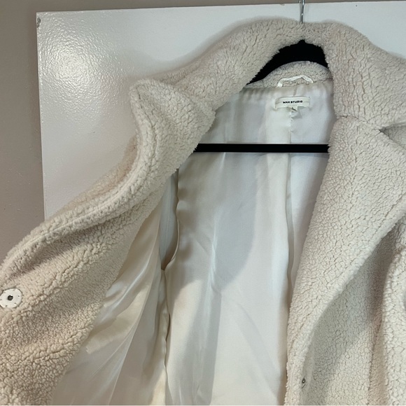 Sherpa Jacket Short Coat Size L - Picture 5 of 9